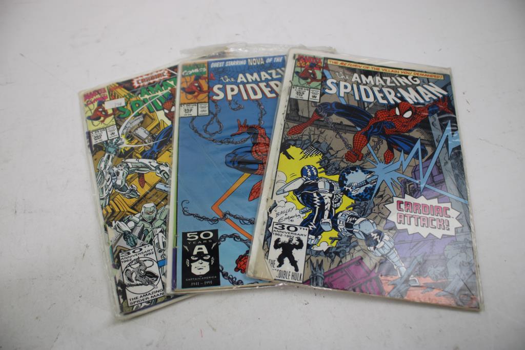 Marvel The Amazing Spider-Man, Moon Knight, And Spider-Woman Comics, 6 Pieces