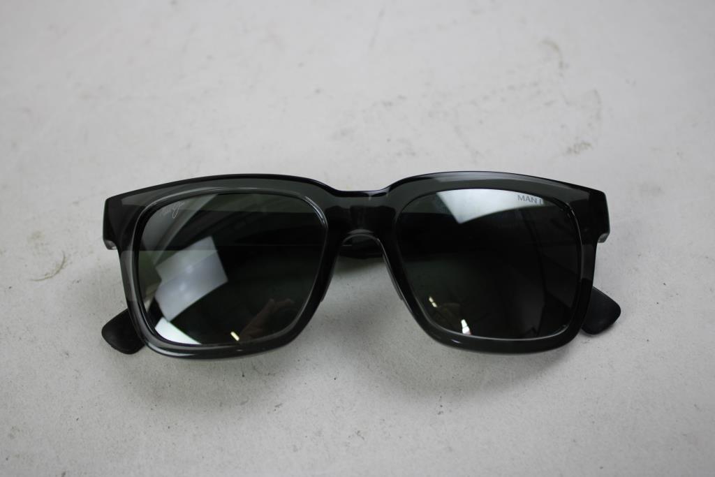 Maui Jim Classic Square Translucent Grey With Neutral Grey SuperThin Glass Sunglasses
