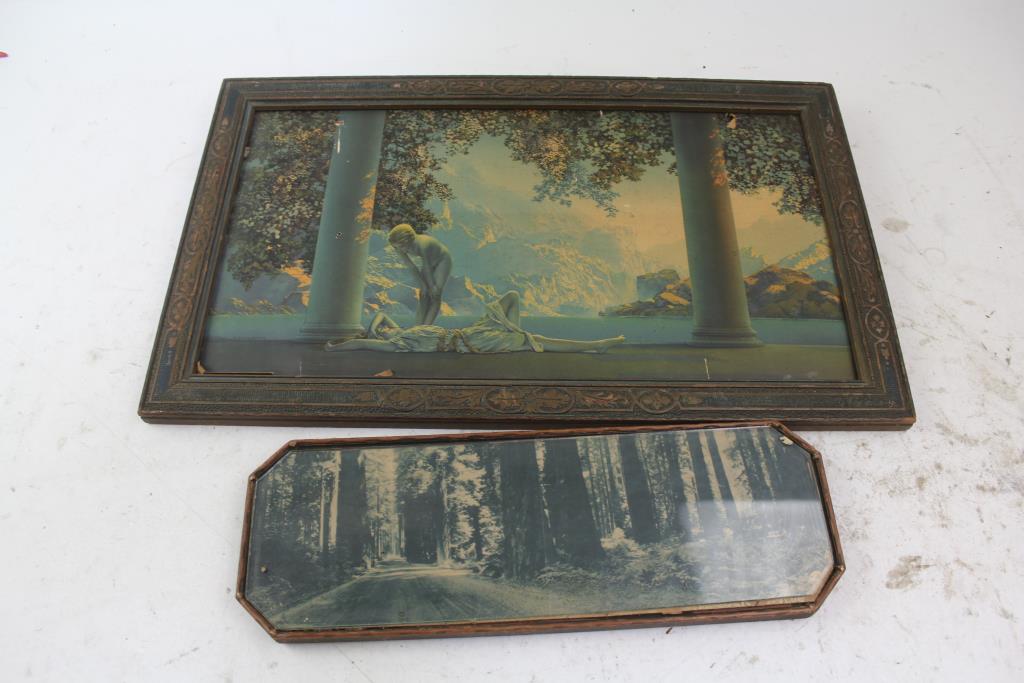 Maxfield Parrish The House Of Art N.Y. Art Print, Vintage Lithograph