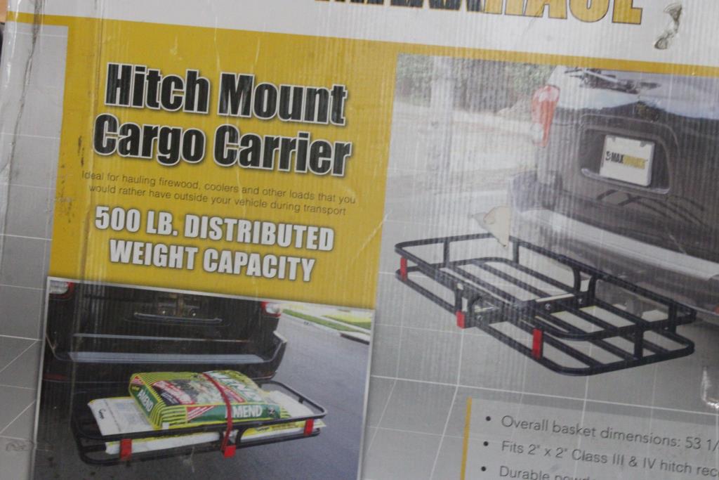 Maxx Haul Hitch Mount Cargo Carrier Property Room