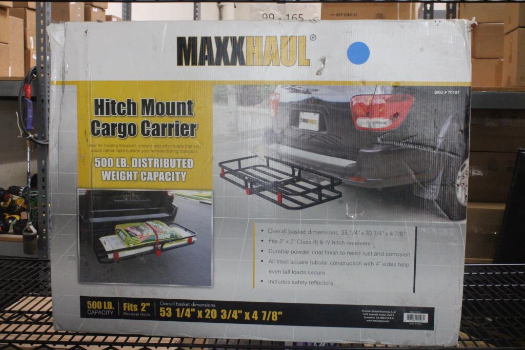 Maxx Haul Hitch Mount Cargo Carrier Property Room