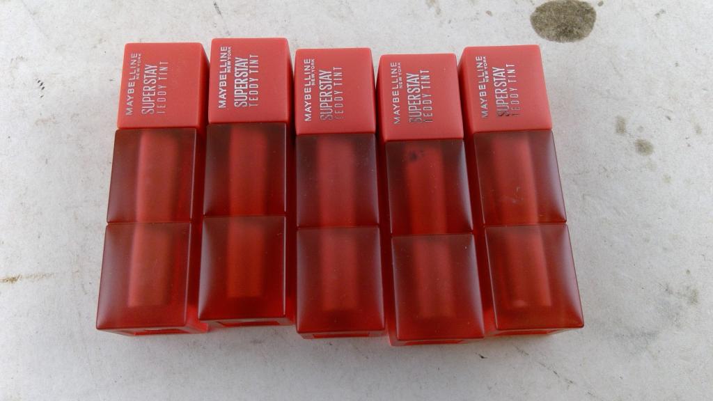 Maybelline Super Stay Teddy Tint Lipstick 5 Pieces