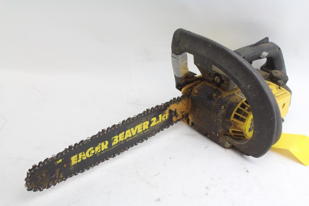 McCullough Eager Beaver 2 1 Ci Gas Powered Chainsaw McCullough Eager Beaver 2 1 Ci Gas Powered Chainsaw