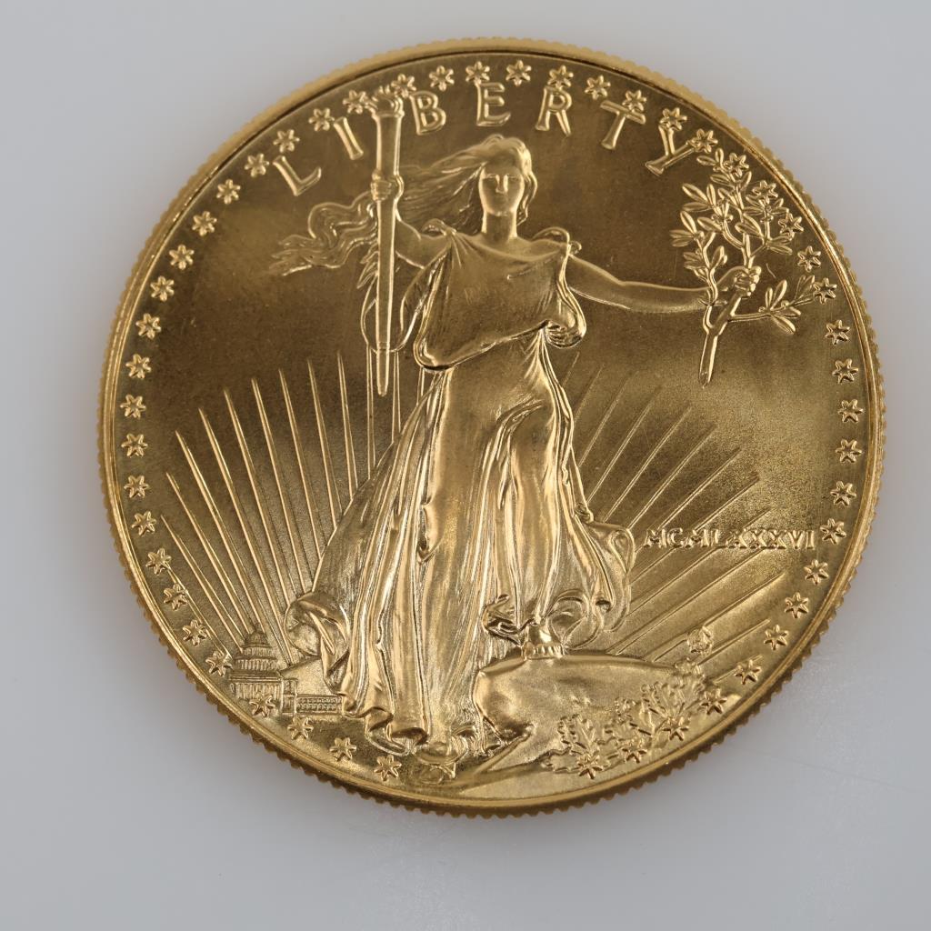 MCMLXXXVI US American Eagle Fine Gold $50 1oz