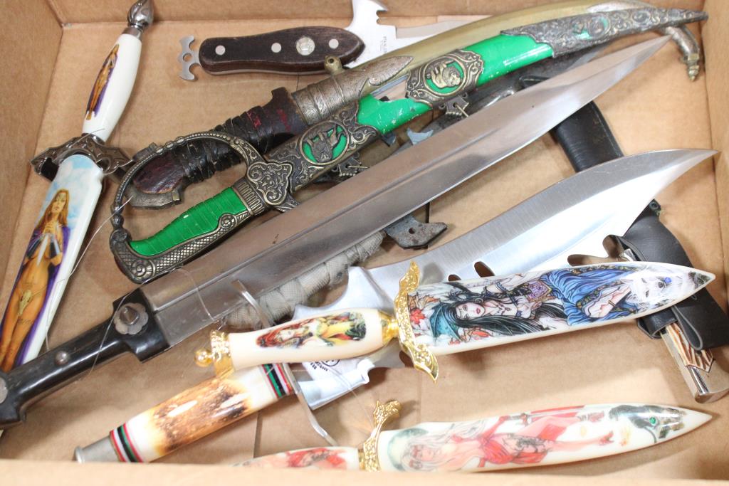 Medieval-Style Knives, Frost Cutlery, And Other Knives, 9 Pieces