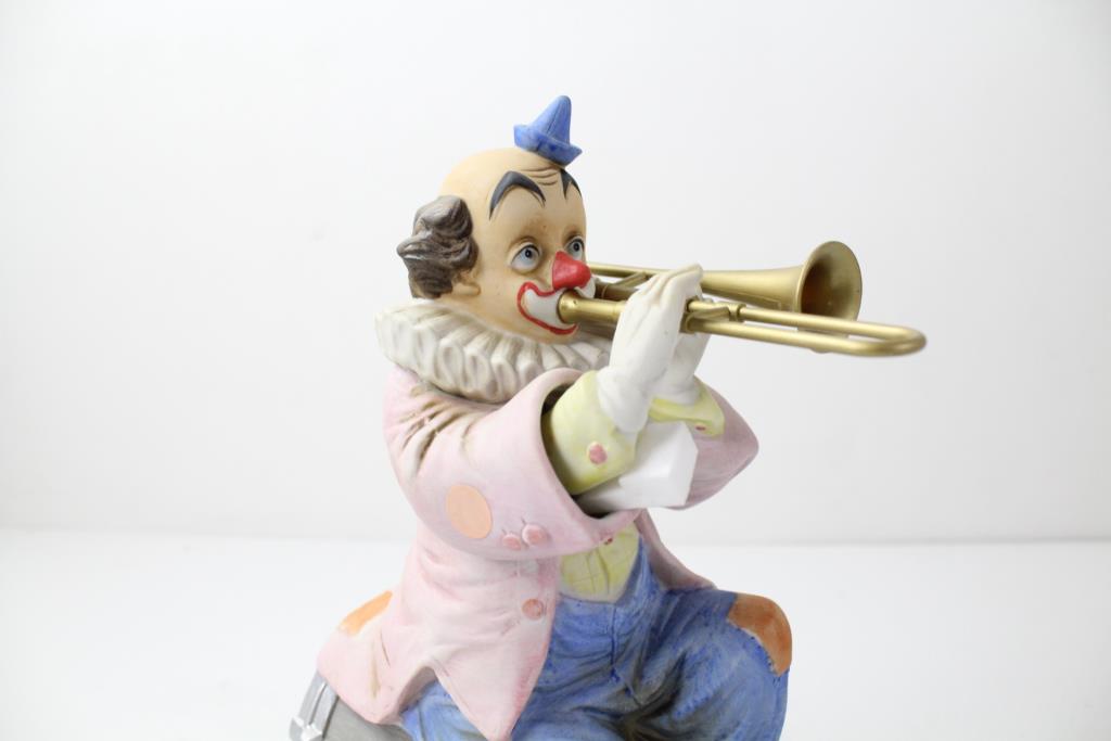 Melody In Motion 07084 Spotlight Clowns Trombone Figurine Property Room