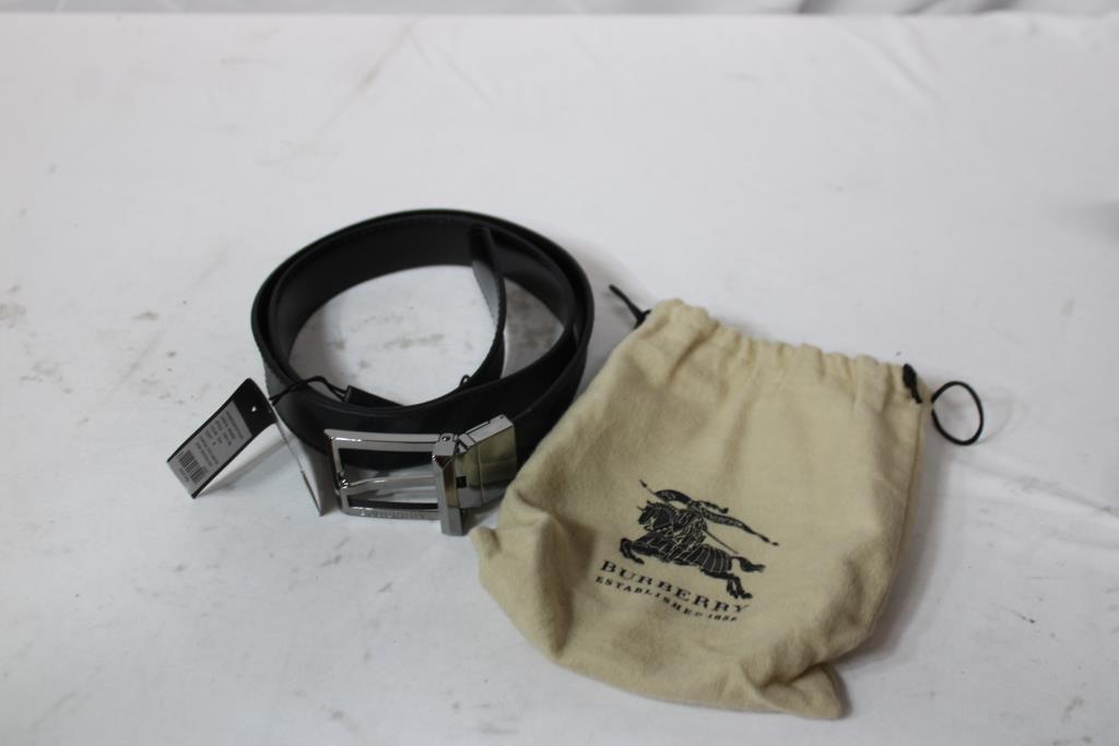 Men's Burberry Leather Belt Size 34