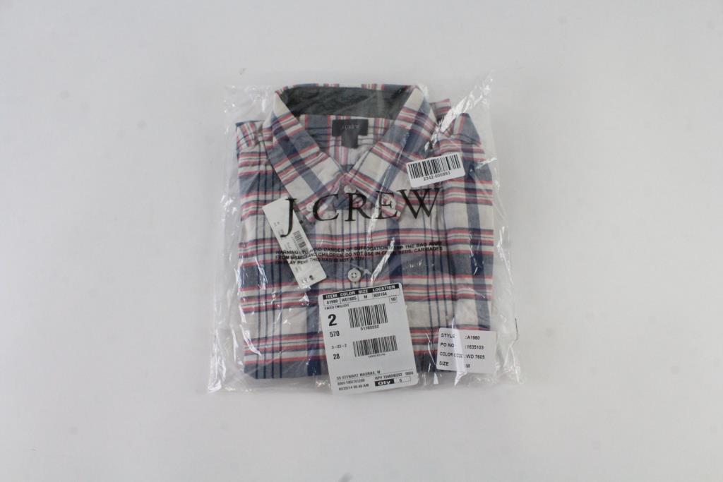 Mens J.Crew ShortSleeve Button Up, M Property Room