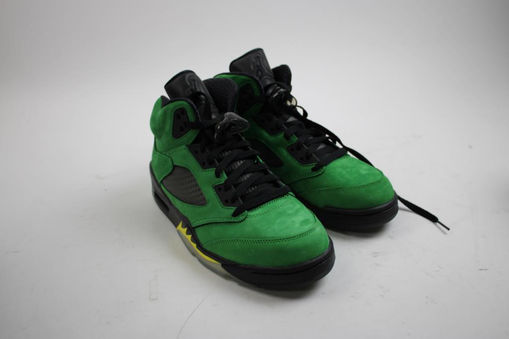 Men's Jordan 5 Retro SE Oregon Basketball Shoes Size 8.5