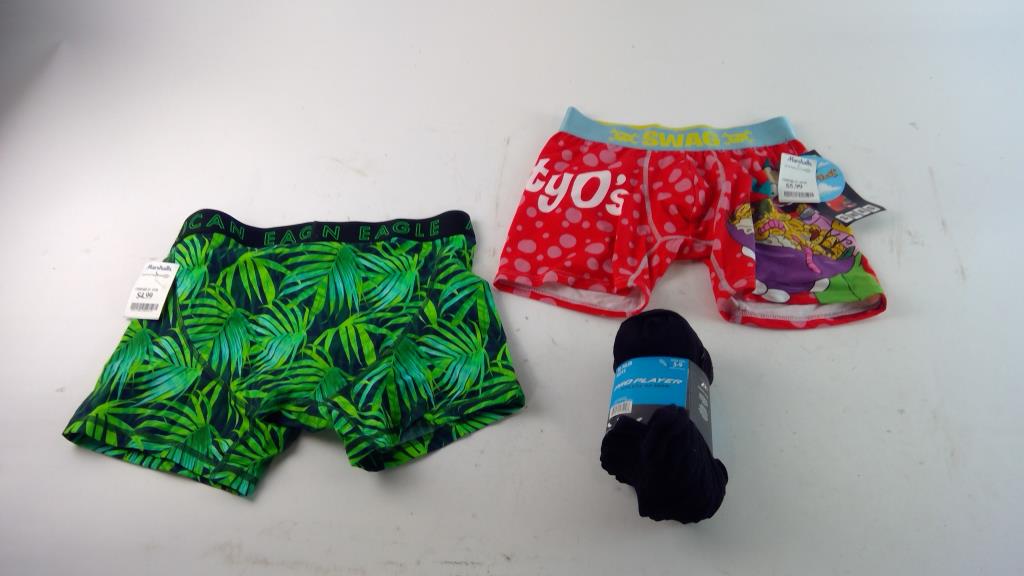 Mens Underwear And Socks, 3 Pieces Property Room