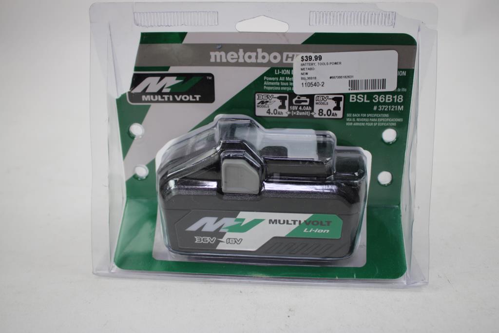Metabo HPT 4Ah, Rockwell 2.0Ah Batteries, 2 Pieces