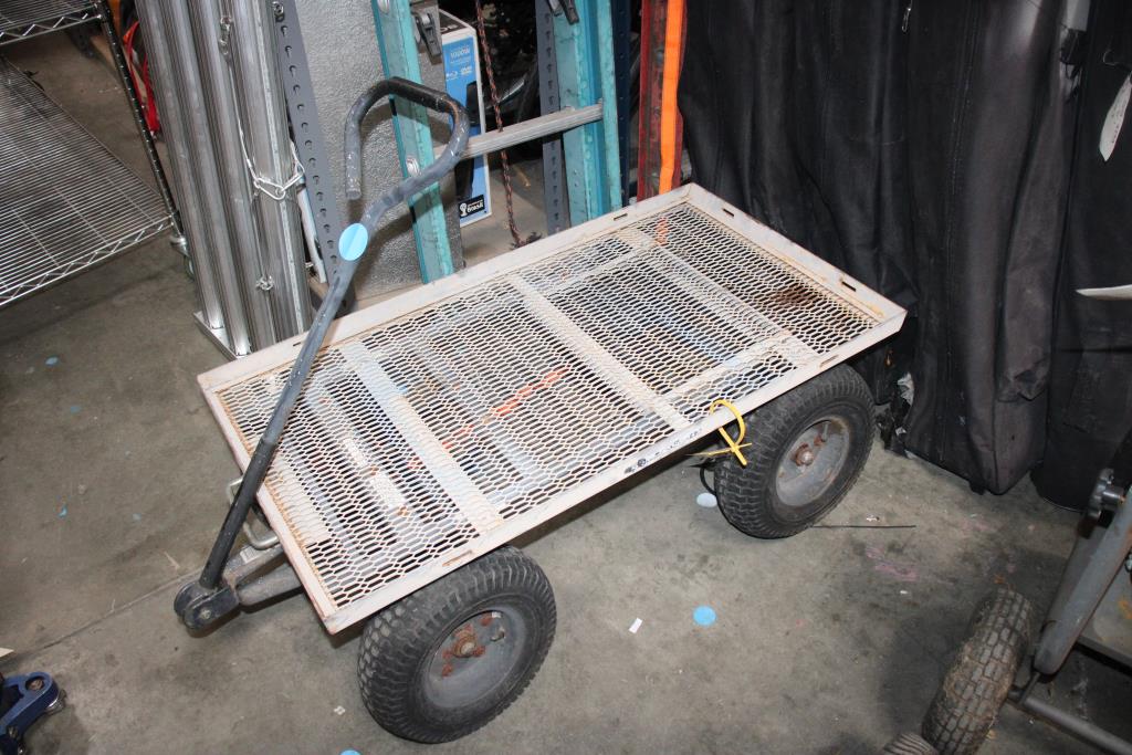 Metal Expanded Garden/Utility Wagon Property Room
