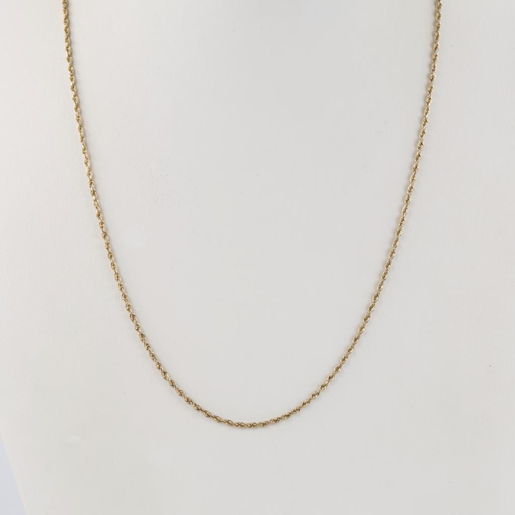 Michael Anthony Vintage 14kt Gold Twisted Rope Chain Necklace