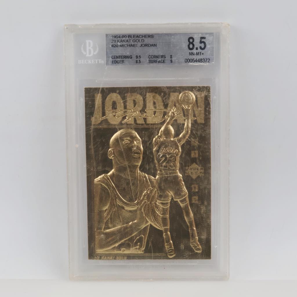 Michael Jordan Beckett Upper Deck 23kt Gold Card