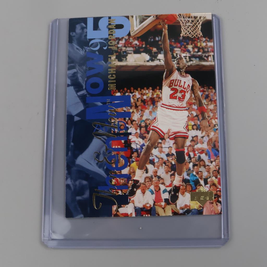 Michael Jordan, Then & Now Upper Deck Trading Card