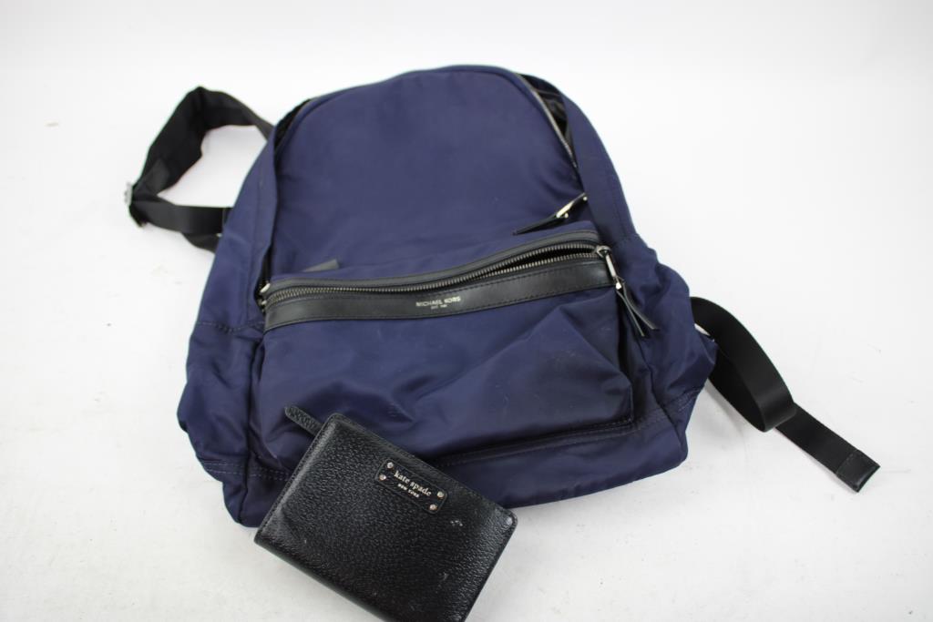 Michael Kors Backpack, Kate Spade Wallet