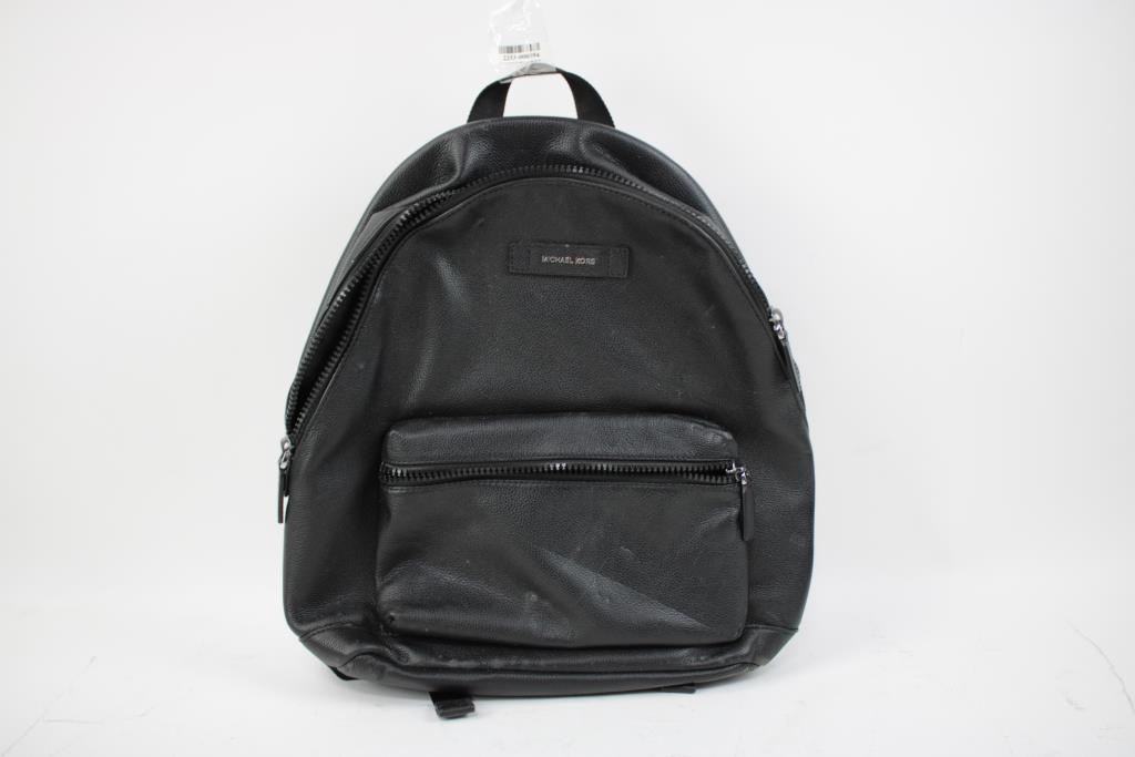 Michael Kors Black Leather Backpack
