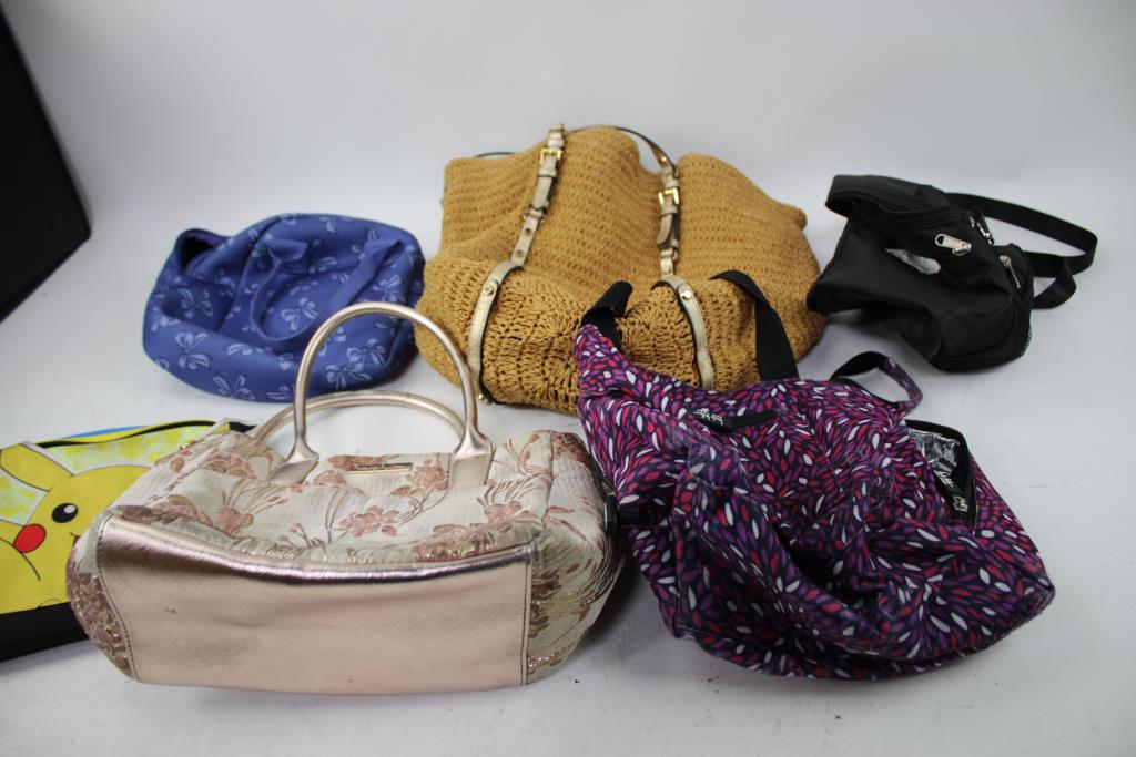 Michael Kors, Champion, Imoshion And More Handbags, Totes, And Lunchbags, 8 Pieces