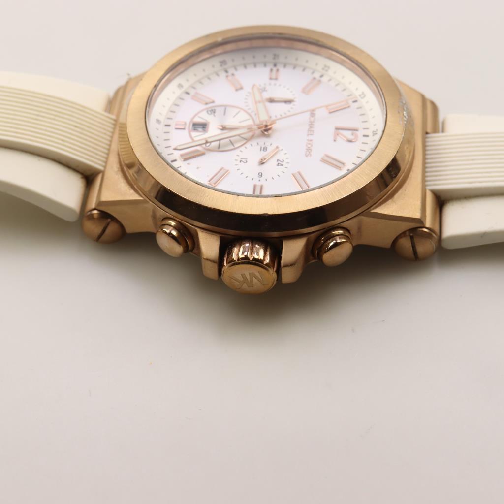 Michael Kors Dylan Gold Dial Gold Steel Strap Watch for Women - MK5313