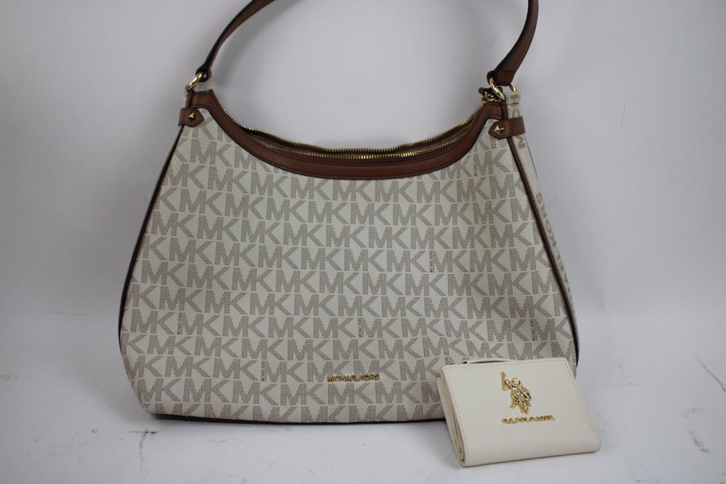 Michael Kors Handbag, Karl Lagerfeld 9M Sandals & U.S. Polo Assn Wallet 3 Pieces