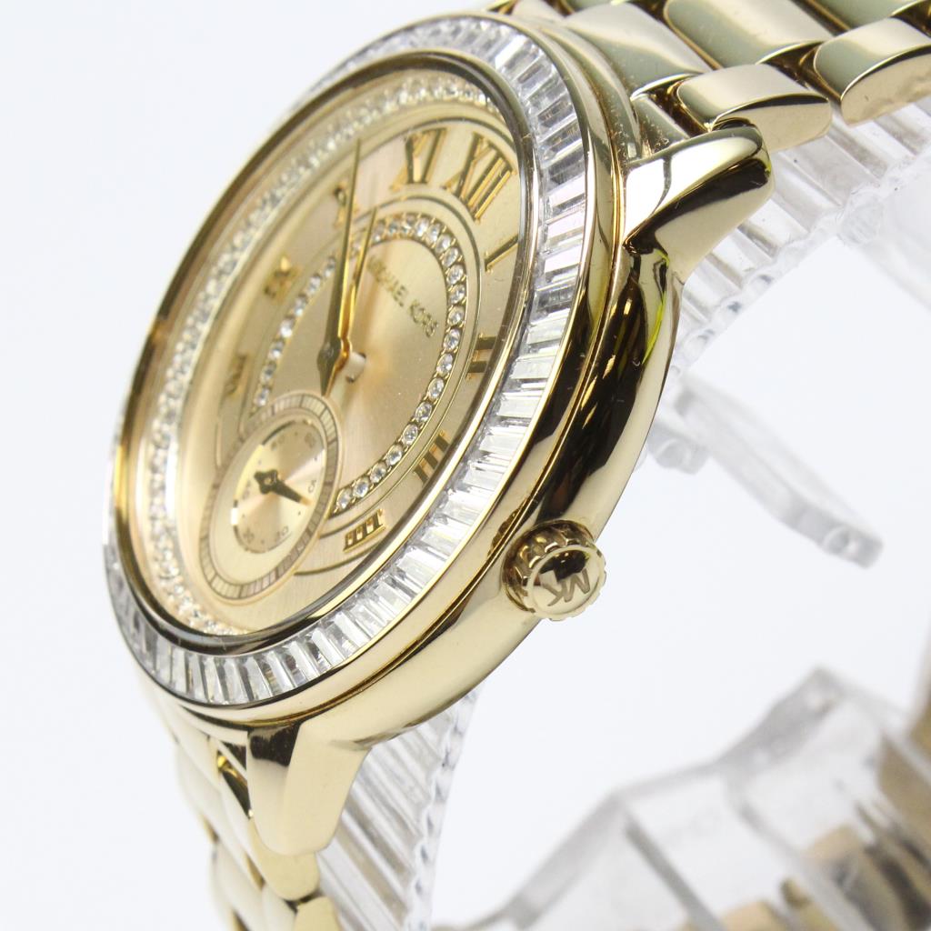 Michael Kors Madelyn Gold Tone Crystal 