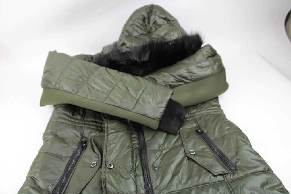 Michael Kors Olive Puffer Jacket, Large