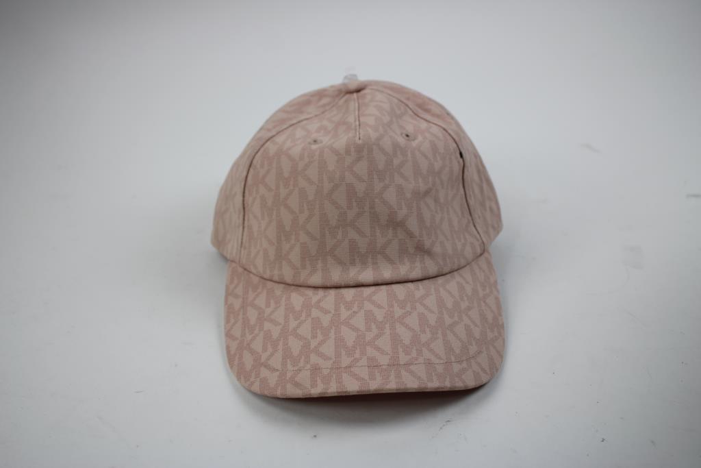 Michael Kors Women's Signature Monogram Adjustable Pink Hat
