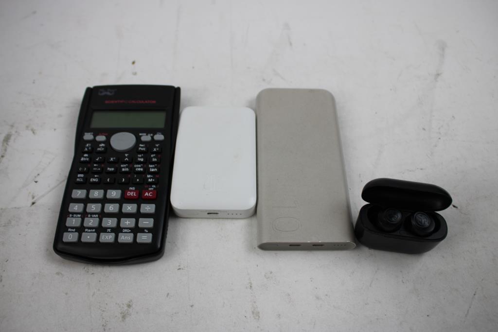 Michael Kors Women's Sunglasses, Power Bank, Scientific Calculator, Computer Mouse, & Earphones 8 Pieces