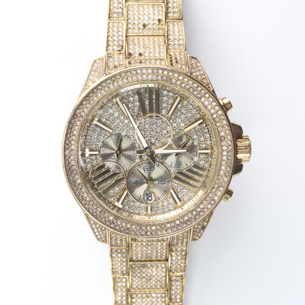 Michael Kors Wren Pave Chronograph 