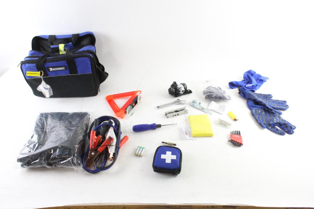 Michelin Roadside Safety Kit, 10+ Pieces Property Room