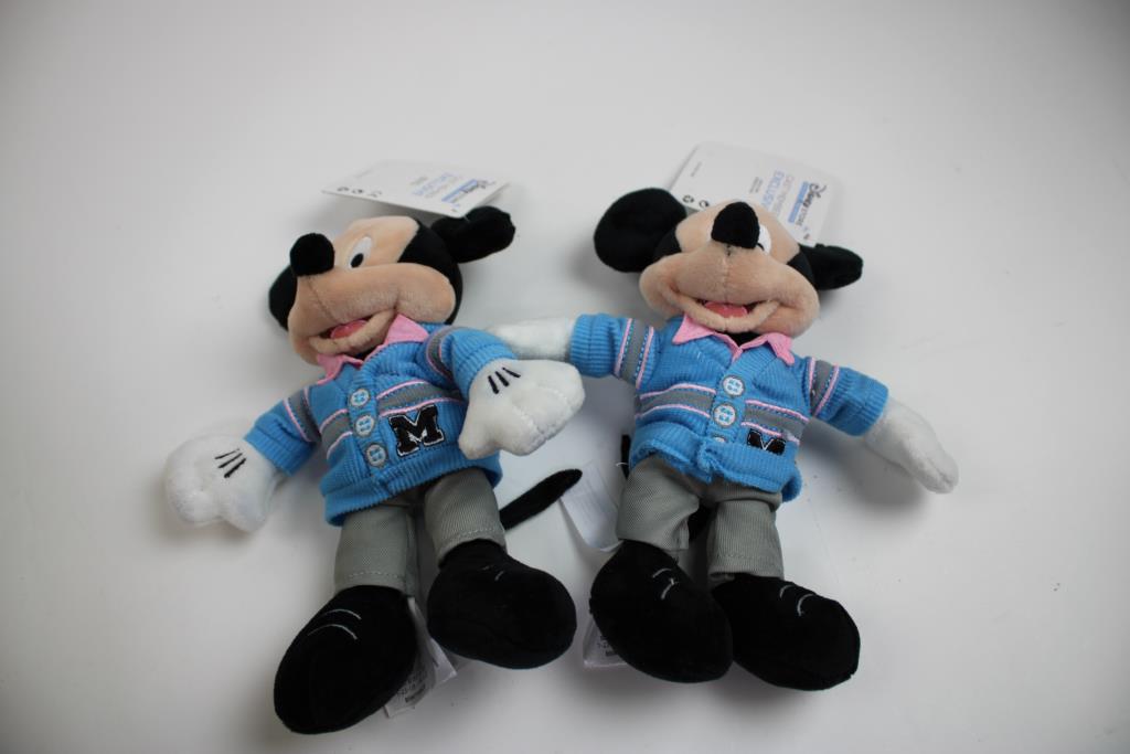 Mickey Mouse 9inch Cast Member Exclusive Plush, 2 Pieces