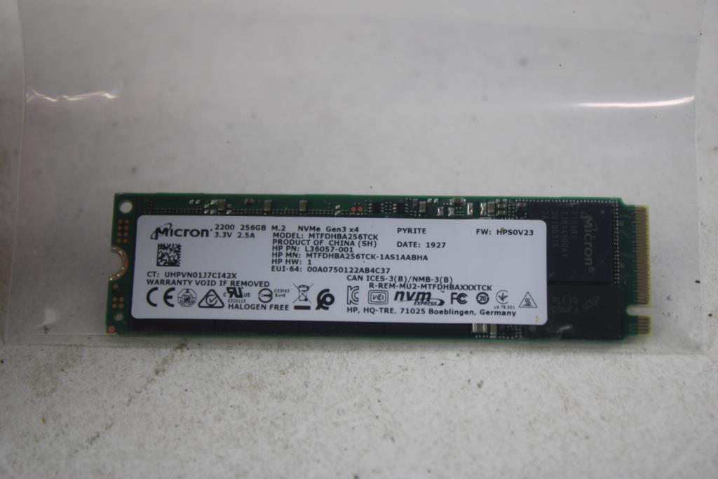 Micron 256 GB M.2 NVMe Solid-State Drive