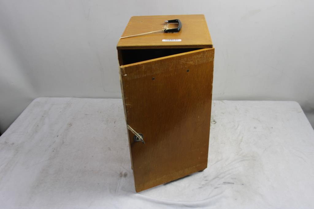 Microscope In Wooden Box