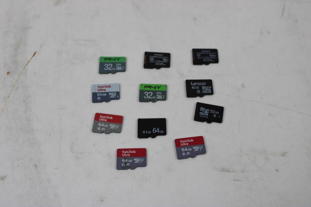 MicroSD 11 Pieces, 4,16,32,64 Gb