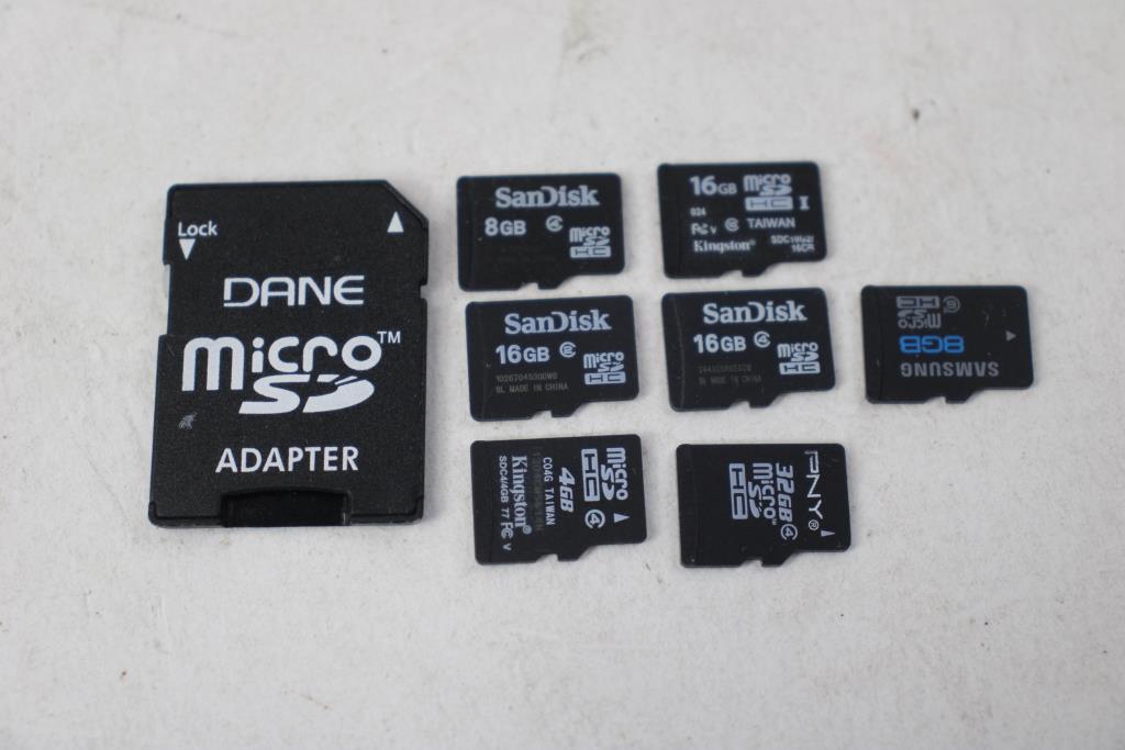 MicroSD, 12 Pcs, 8,16,32,64 Gb And Adapter