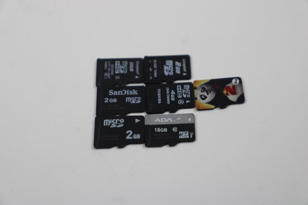MicroSD Card Lot, 7 Pieces