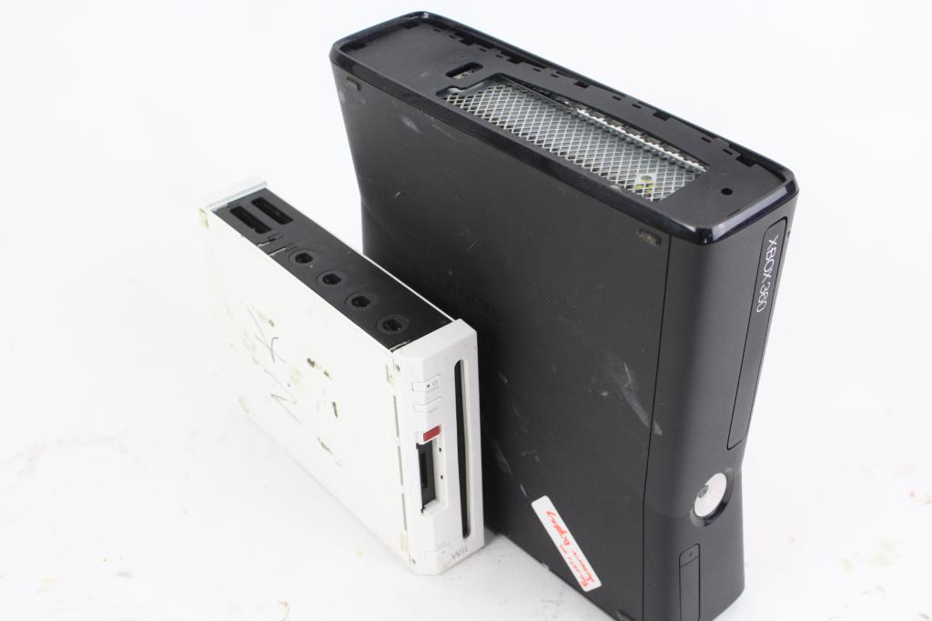 microsoft 360 xbox and nintendo wii budle property room microsoft360