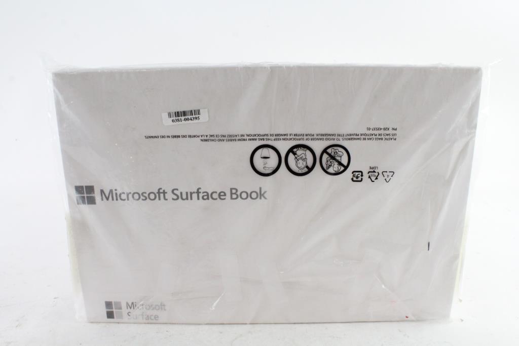 Microsoft Surface Book Laptop, New In Box Property Room