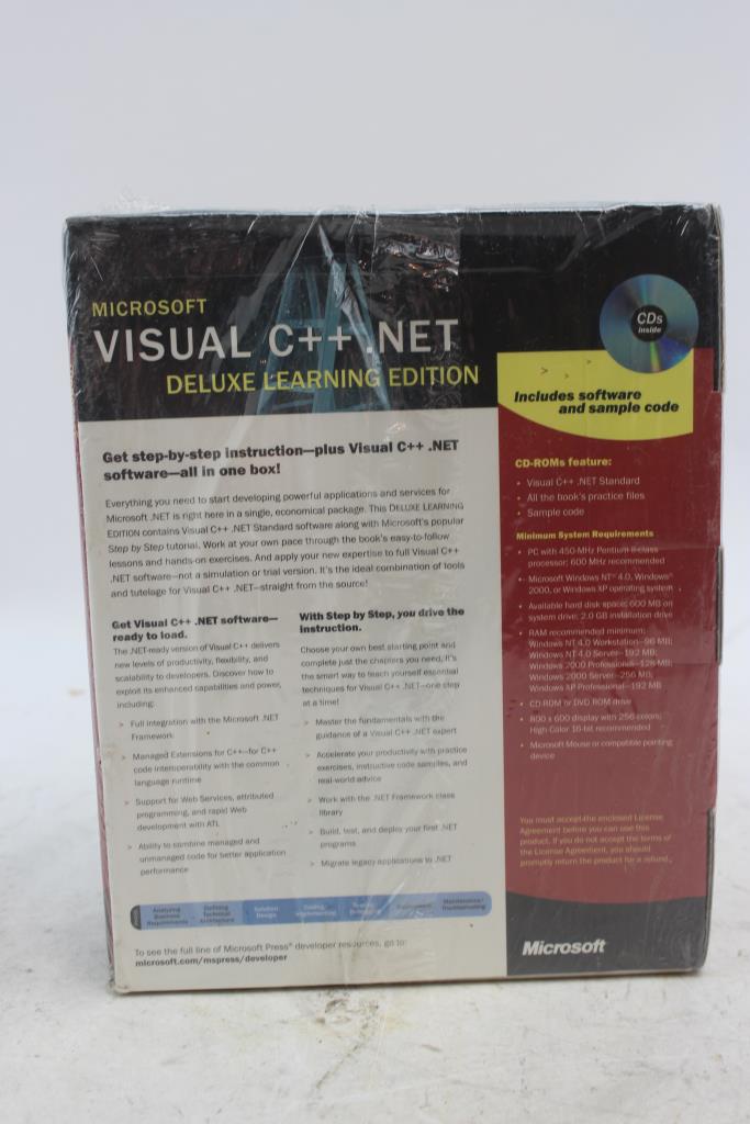 Microsoft Visual C++ .NET Deluxe Learning Edition Software | Property Room