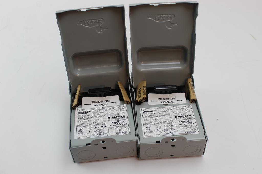 Midwest Electric A/C Disconnect Pullout Switch, 2 Pieces Property Room