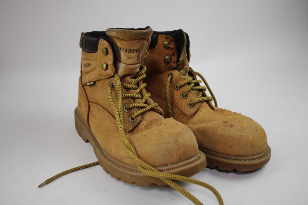 Midwest Wolverine Men's Waterproof Steel Toe Work Boot, Size 8.5M