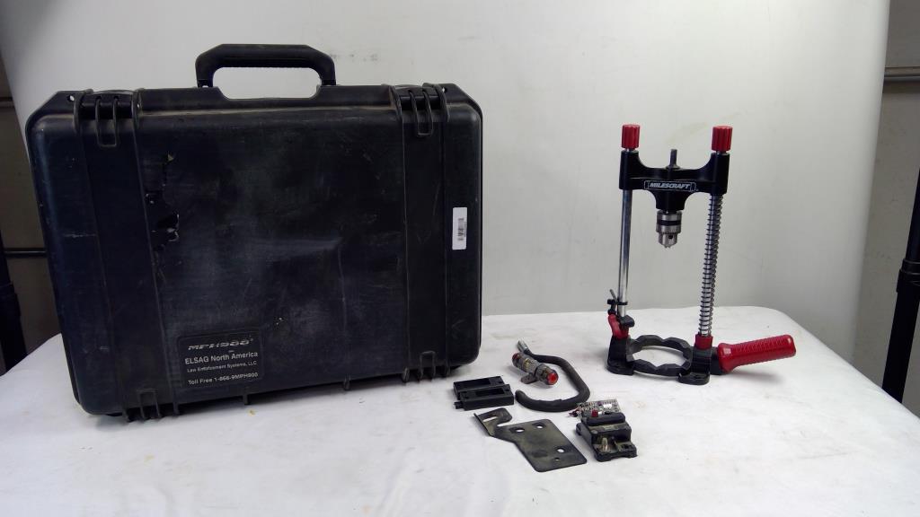 Milescraft Drillmate Drill Guide In ELSAG MPH900 Case