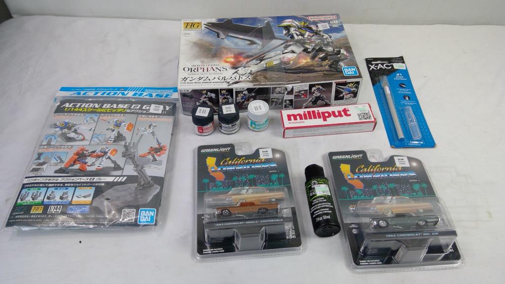 Milliput Epoxy Putty, Acrylic Paints, 1/144 Scale Model Gundam Barbatos, And More
