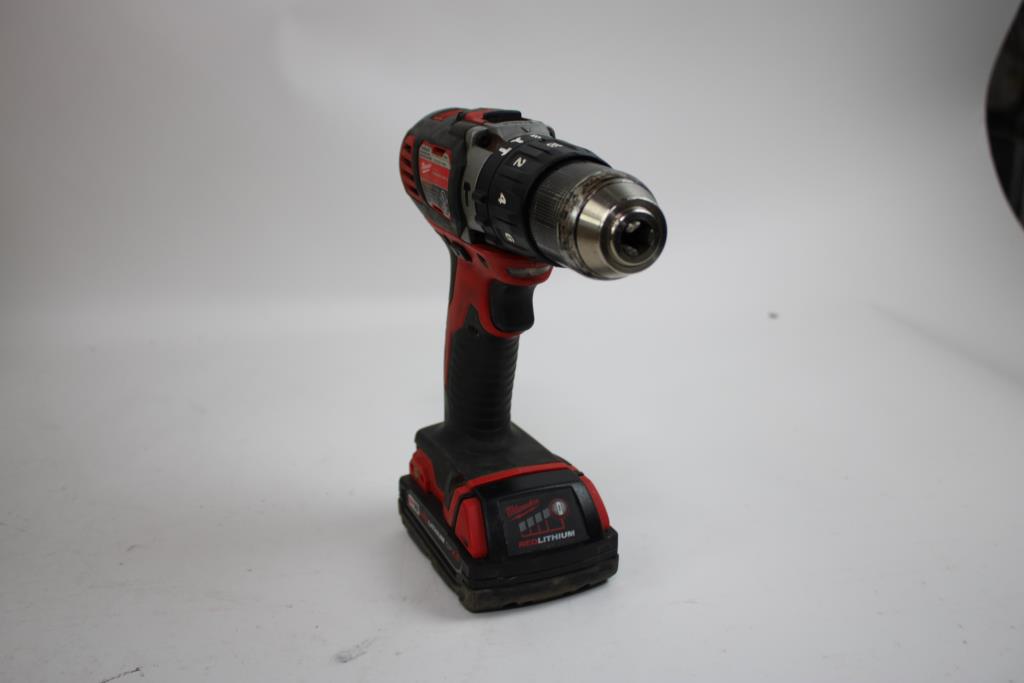 Milwaukee 1/2" Hammer Drill, And M12/M18 Charger, 2 Pieces