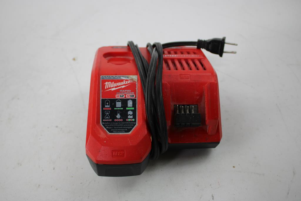 Milwaukee 1/2" Hammer Drill/Driver With M18 Red Lithium XC4.0 Battery And Charger