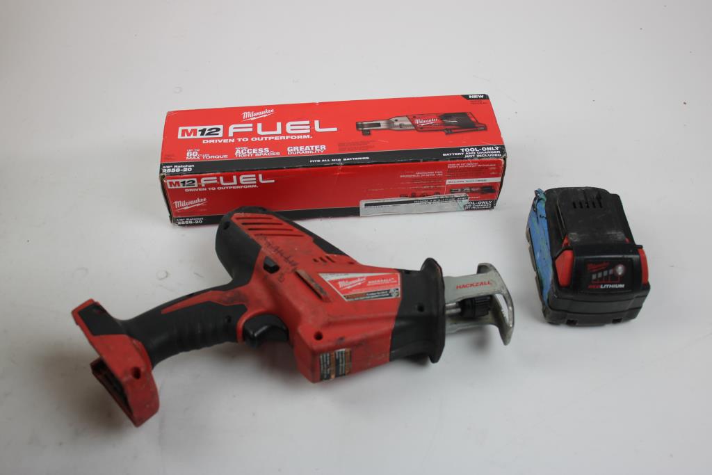 Milwaukee 1/2" Ratchet 2558-20, CPS LS790B Refrigerant Leak Detector, Milwaukee Hackzall 2625-20