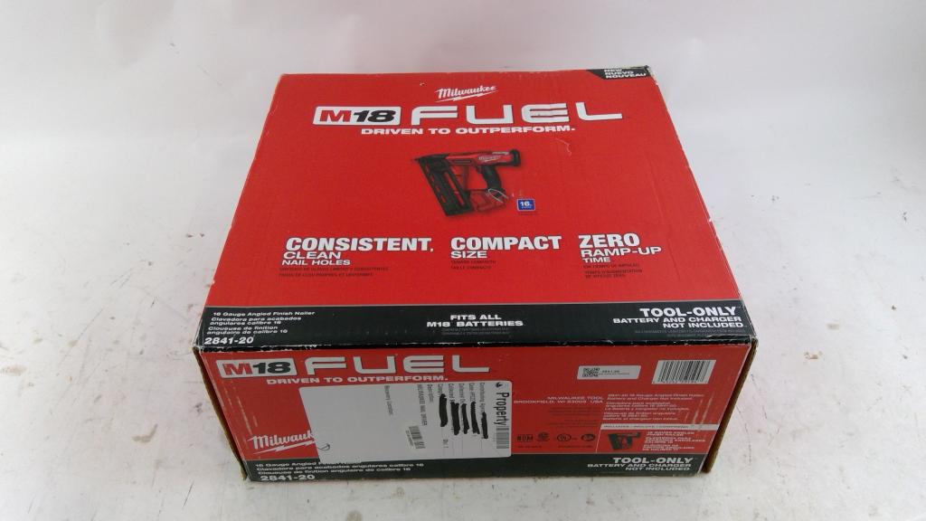 Milwaukee 16 Gauge Angled Finish Nailer