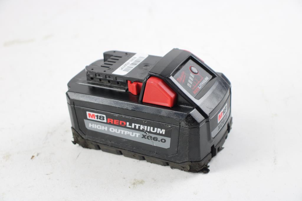 Portable Cordless Fan For Milwaukee 18V Lithium Batteries - Jobsite & Outdoor Use - Red
