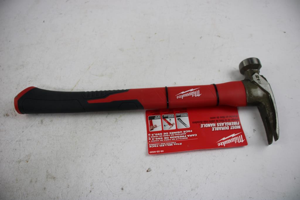Milwaukee 21oz Milled Face Fiberglass Hammer Property Room