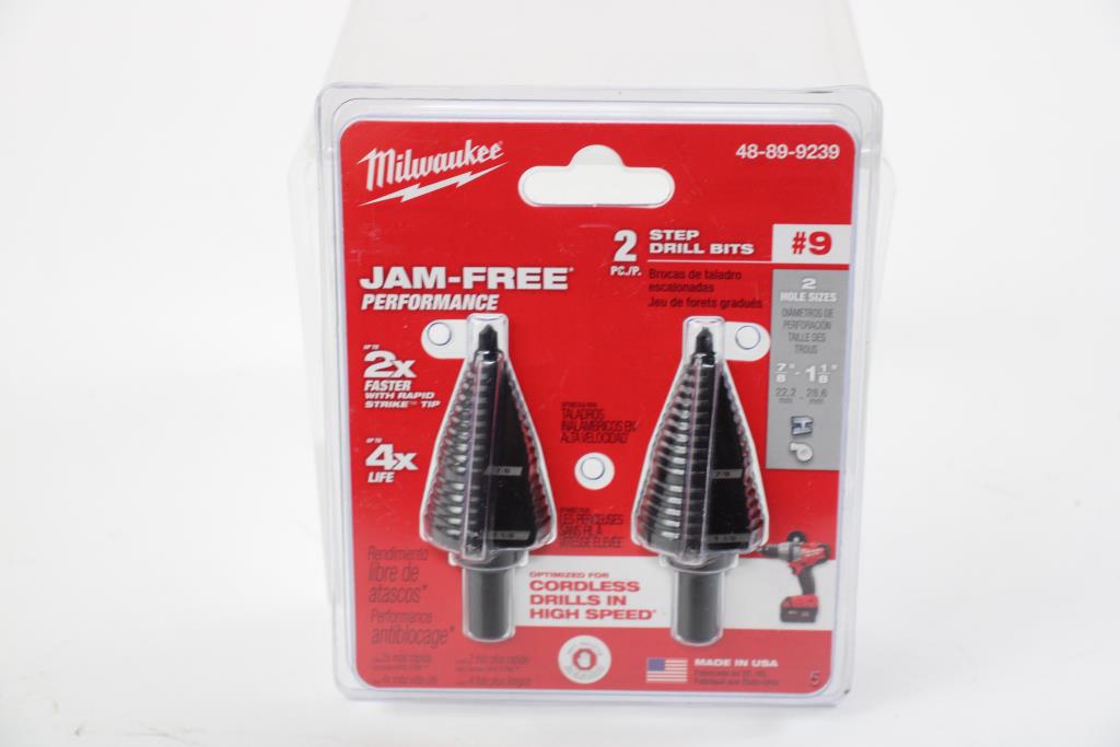 Milwaukee 2pc. Step Drill Bits Property Room
